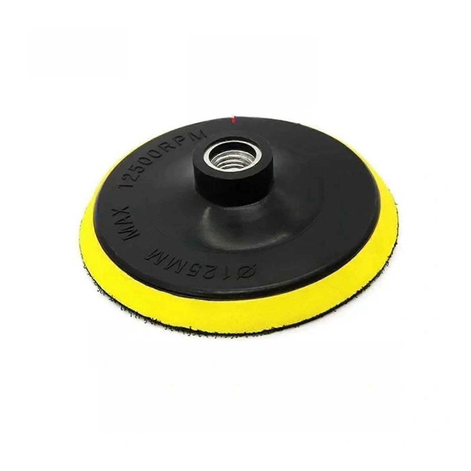 5 Inch Self-Adhesive Backing Pad Polishing Plate for M10 Angle Grinder with 10/14 mm Thread Compatibility