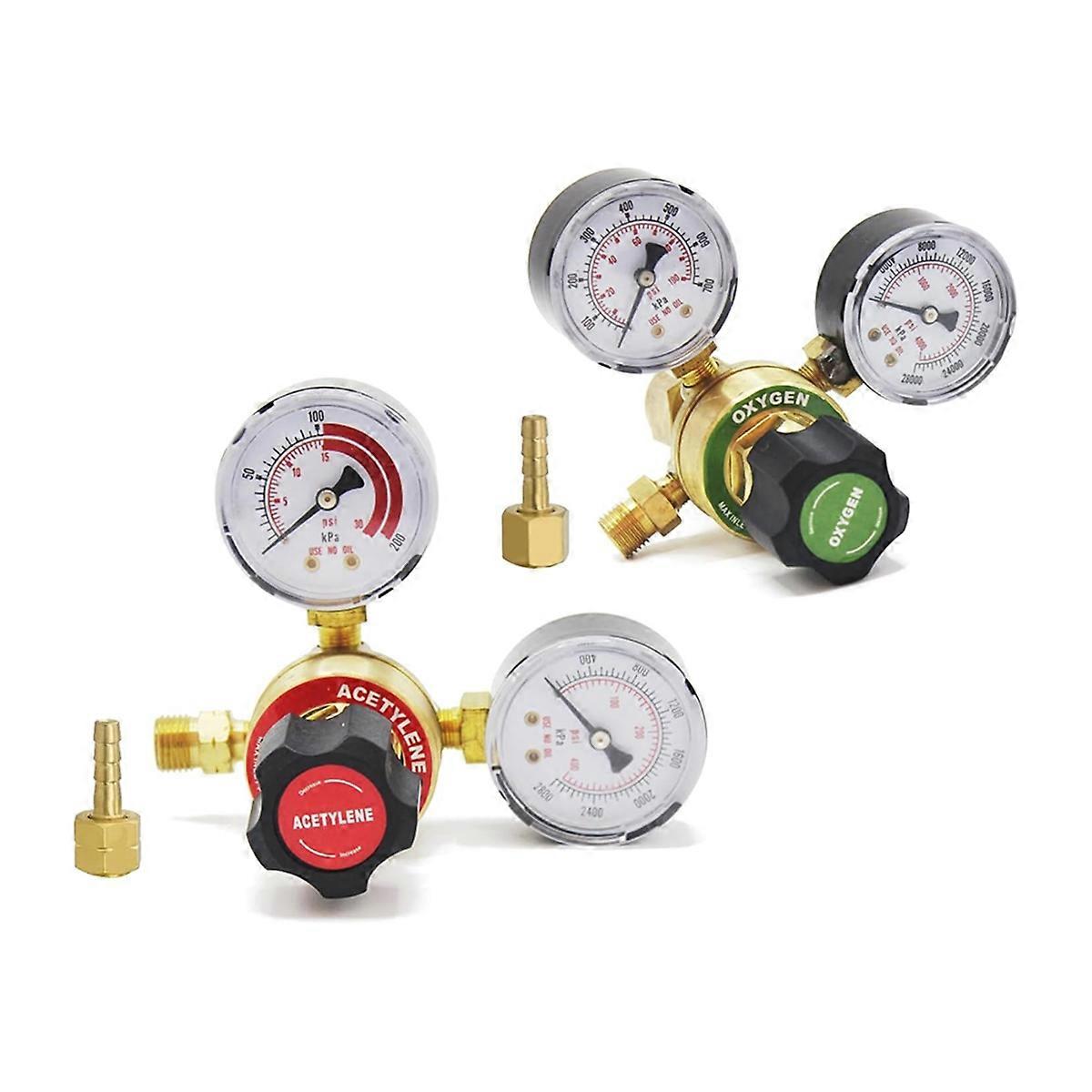 Oxygen Acetylene Regulator Set, Welding Regulators Oxygen &Acetylene Gauges, Oxygen & Acetylene Reg
