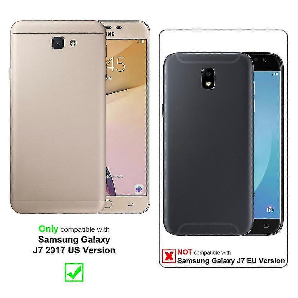 Protective Case with Stand Function and Card Slot for Galaxy J7 2017 US Version Smartphone