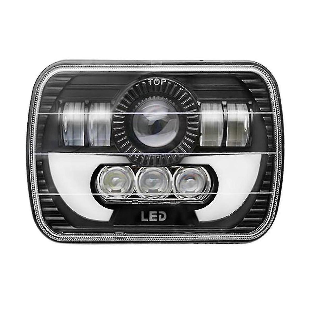 7 Inch Square Daytime Running Light Car Front Headlight DRL High Low Beam Flood Spotlights LED Work Light�����ڶ��ֳ���