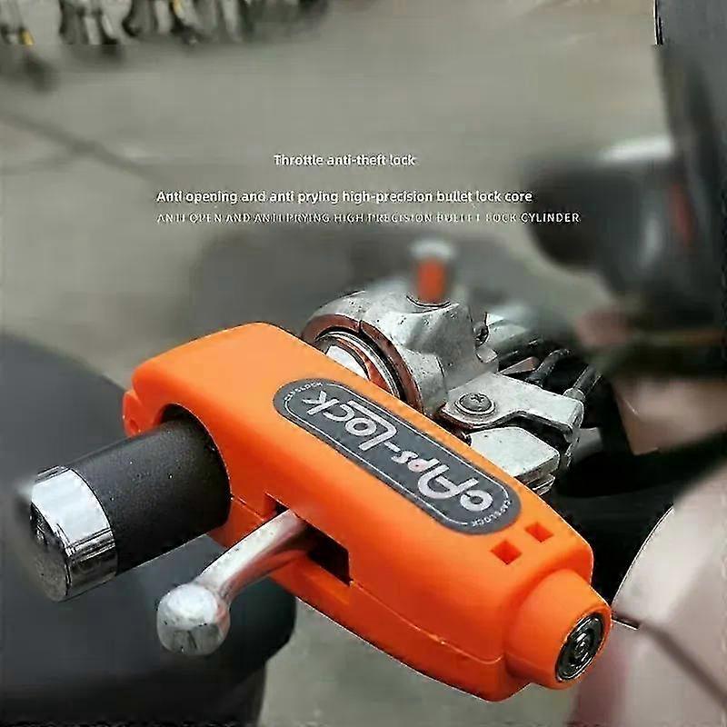 Motorcycle Handlebar Lock for Electric Vehicles, Scooters, and Bicycles - Safe Anti-theft Accelerator and Brake Lock for Motorcycle Accessor