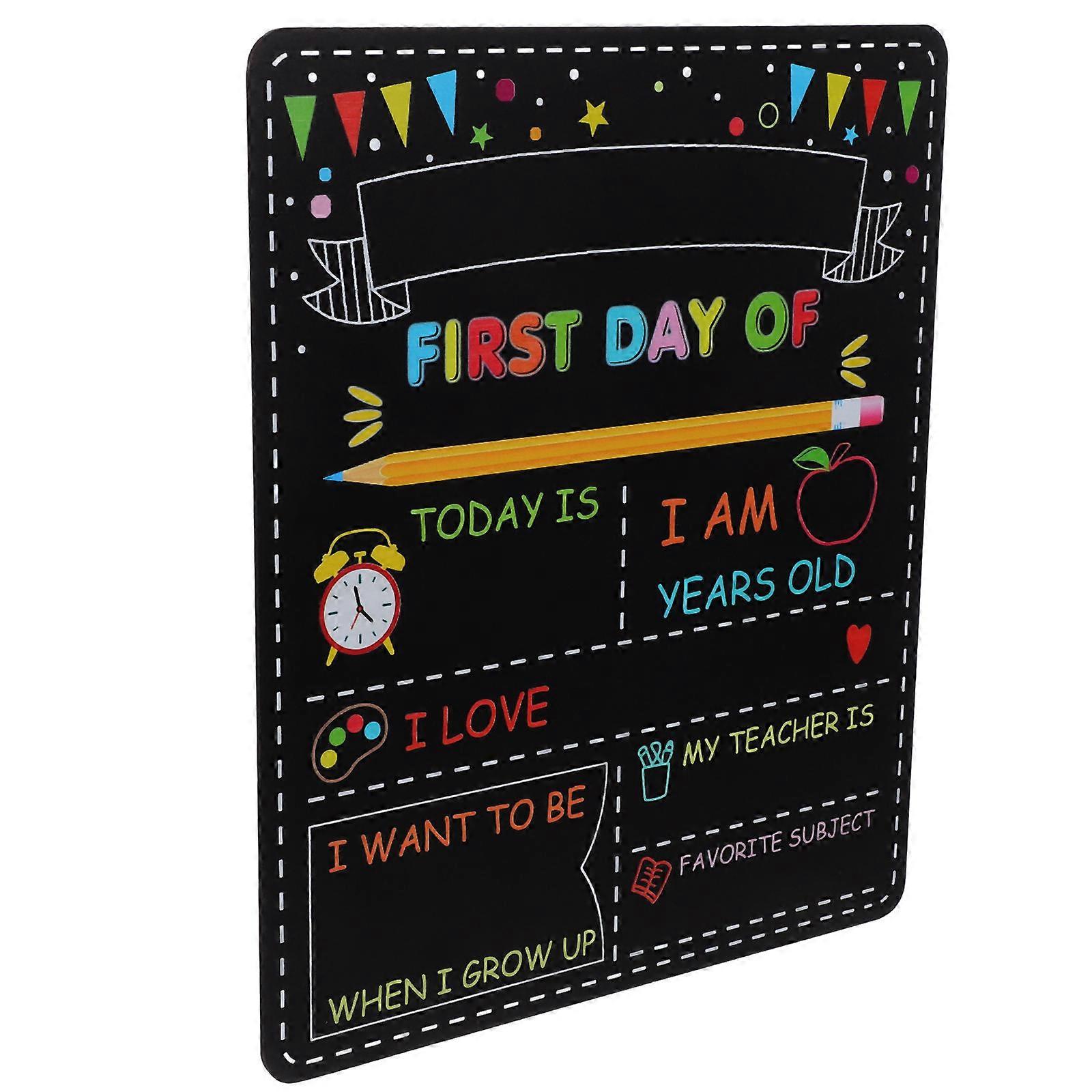Double Sided School Board, Reusable Sign for Capturing Day Celebrations