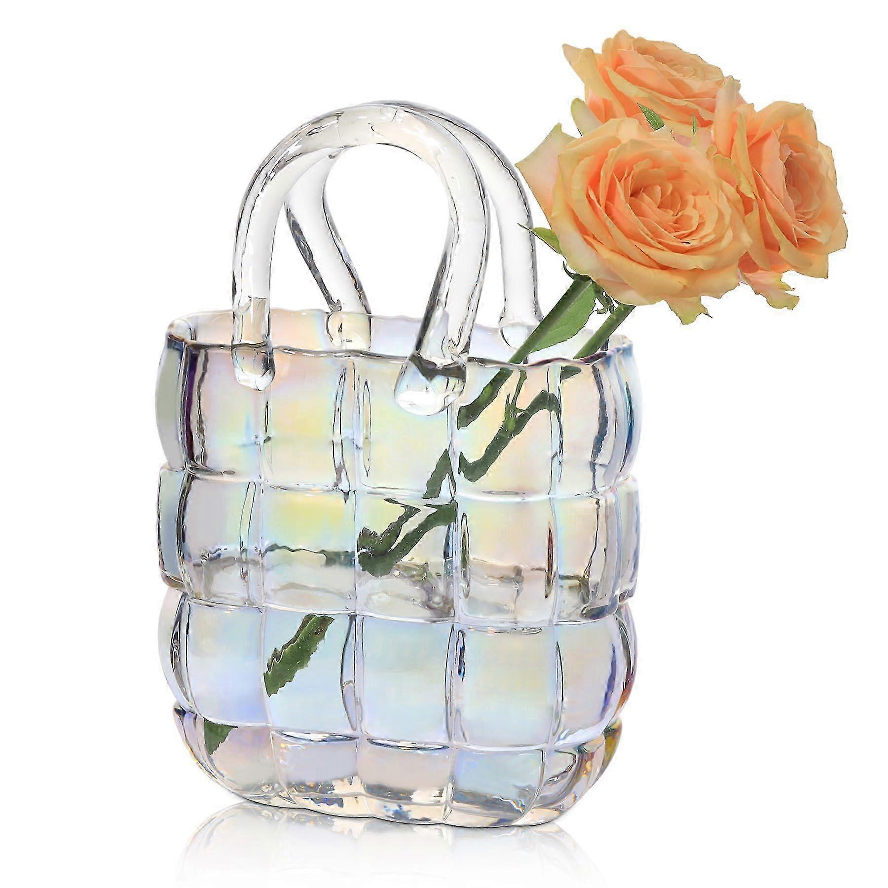 Modern Glass Vase for Tabletop Decor