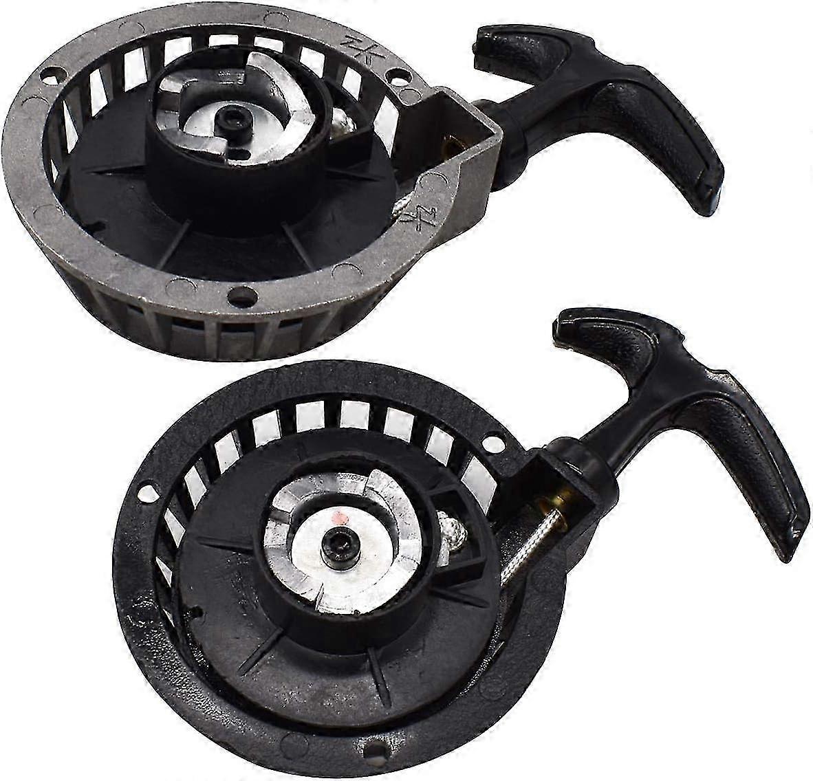 Easy Pull Starter,Tianer 2 Pieces Mini Alloy Pull Starter Recoil Starter Pull Start Recoil Starter Easy Pull for 2 Stroke hwy