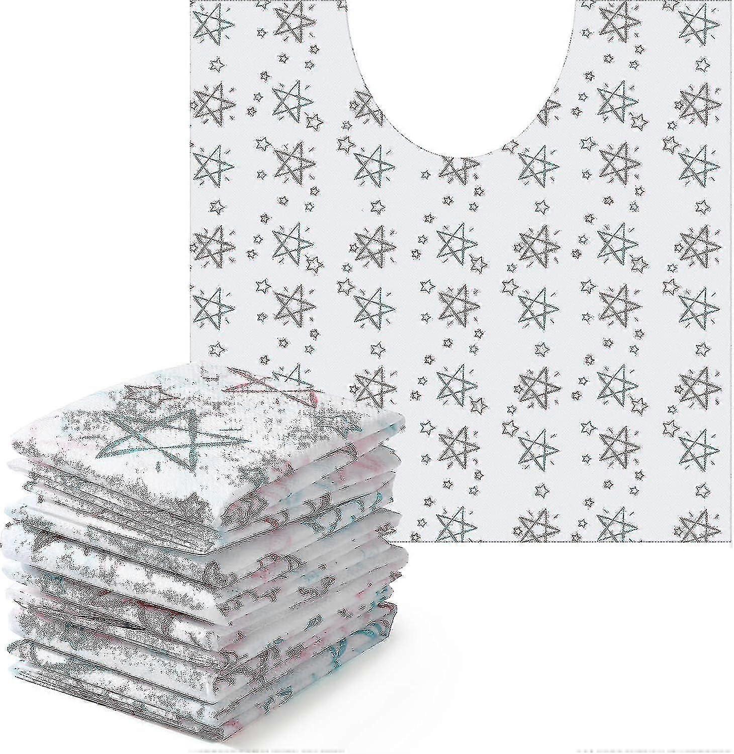 50 قطعة من حصائر المرحاض على شكل حرف U التي يمكن التخلص منها ، وسادات صوان مقاومة للماء لإزالة الروائح الكريهة للتدريب على استخدام الحمام وسلس البول واستخدام الحمام