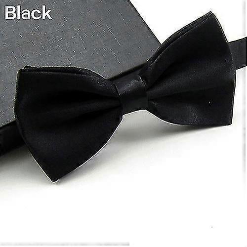 Formal Adjustable Bow Tie for Men, Classic Solid Color Wedding Party Tuxedo Accessory