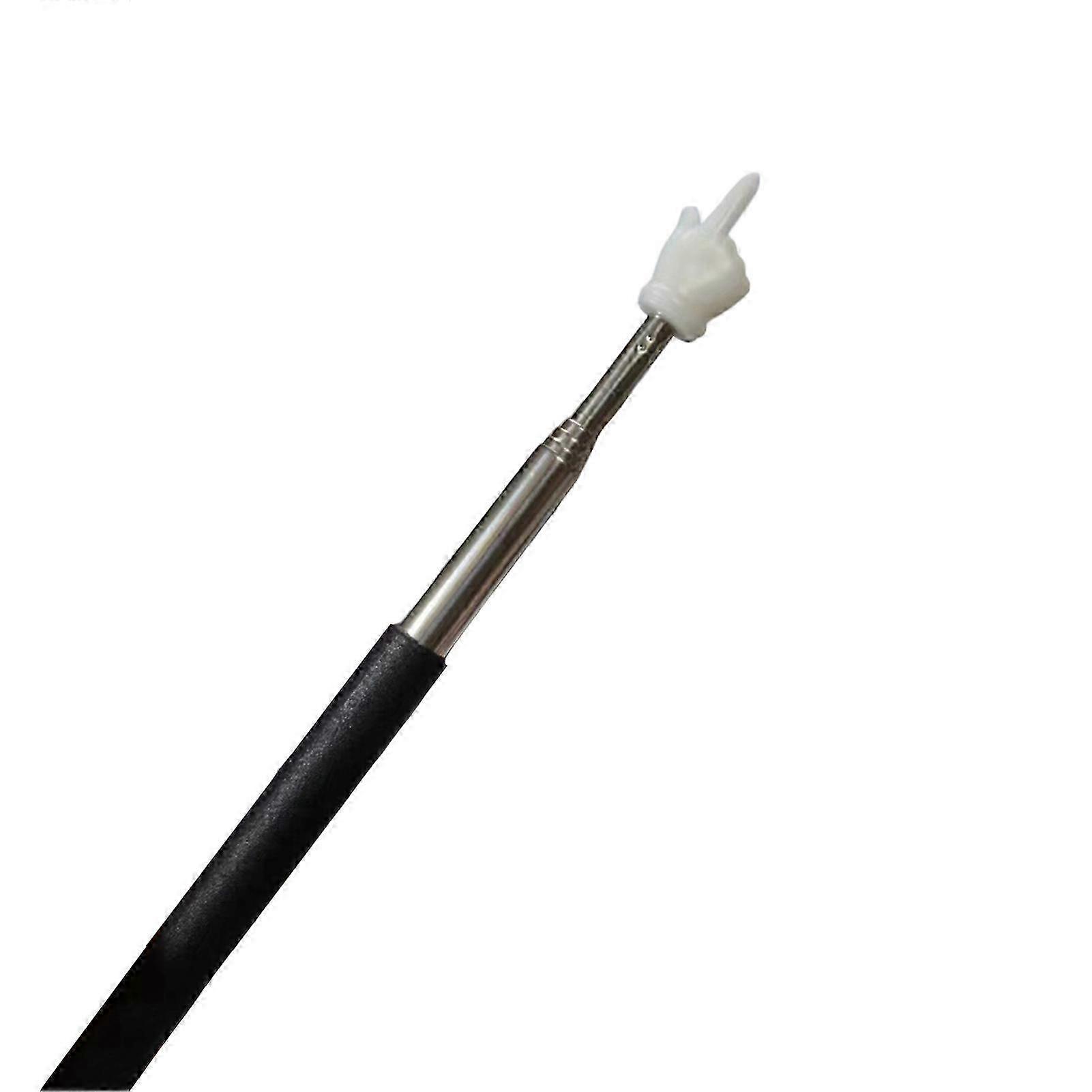 Extendable Finger Stick Retractable Telescopic Teachers Pointer Stick Mini Handheld Presenter Whiteboard Presentation Pointer Qinghai B Black