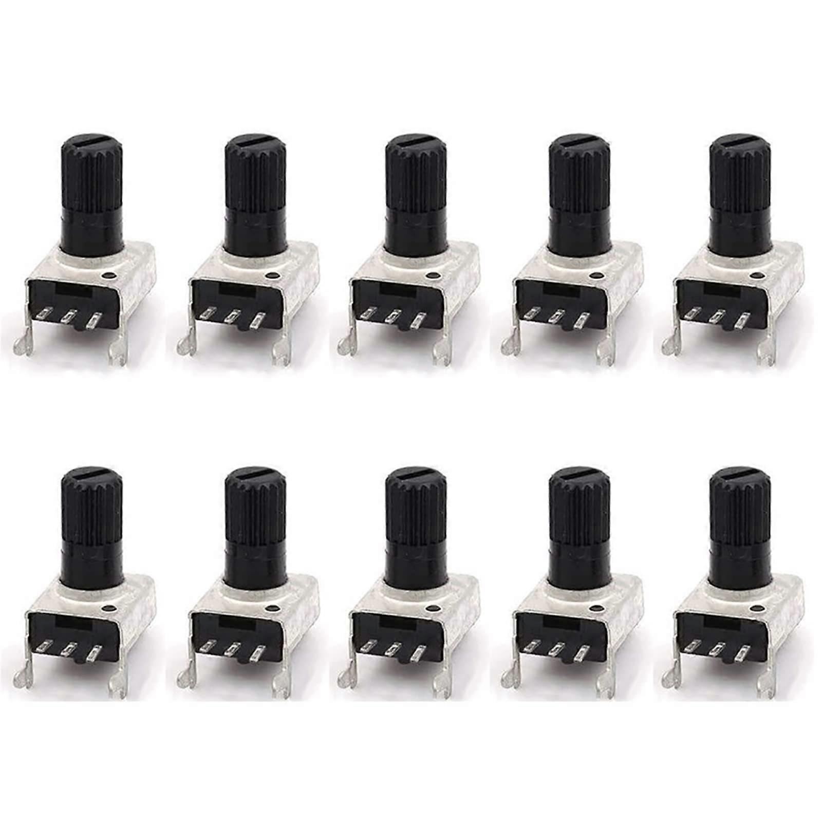 10PCS Rv09 Vertical Horizontal Potentiometer 1k 2k 5k 10k 20k 50k 100k 200K 500K 0932 Adjustable Resistance Seal Potentiometer (Size : 50K Ohm)