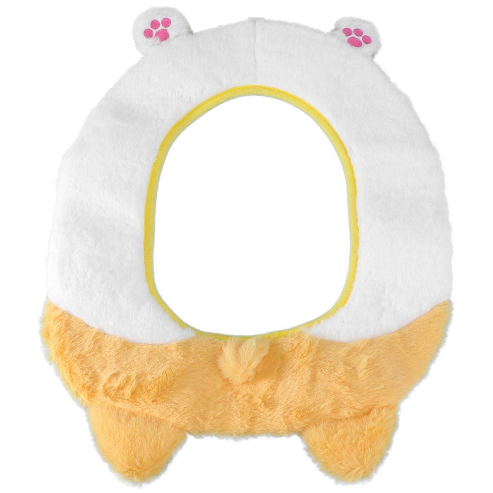 Practical Toilet Seat Pad Cartoon Style Oval Shape Simulation Rabbit Hair Winter Warmth Comfortable 1Pc