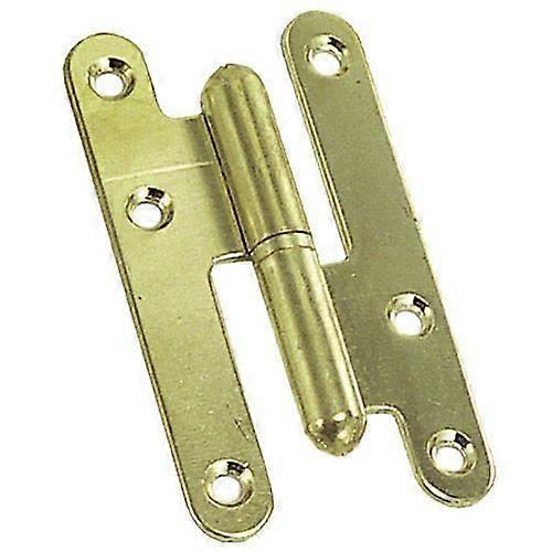 Hinge Wolfpack 403/9.5 brass left round edge