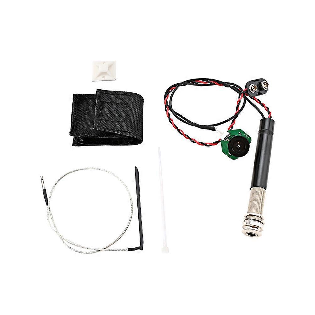 Guitar Soundhole Pickup Durable Metal Accessory For Acoustic Guitar Music Practice 1Set