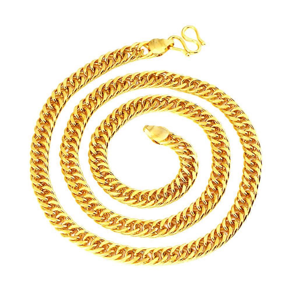 Men Golden Chain Double Buckle Hip Hop Accessories Modern Stage Performance 50cm X 04cm 1Pc