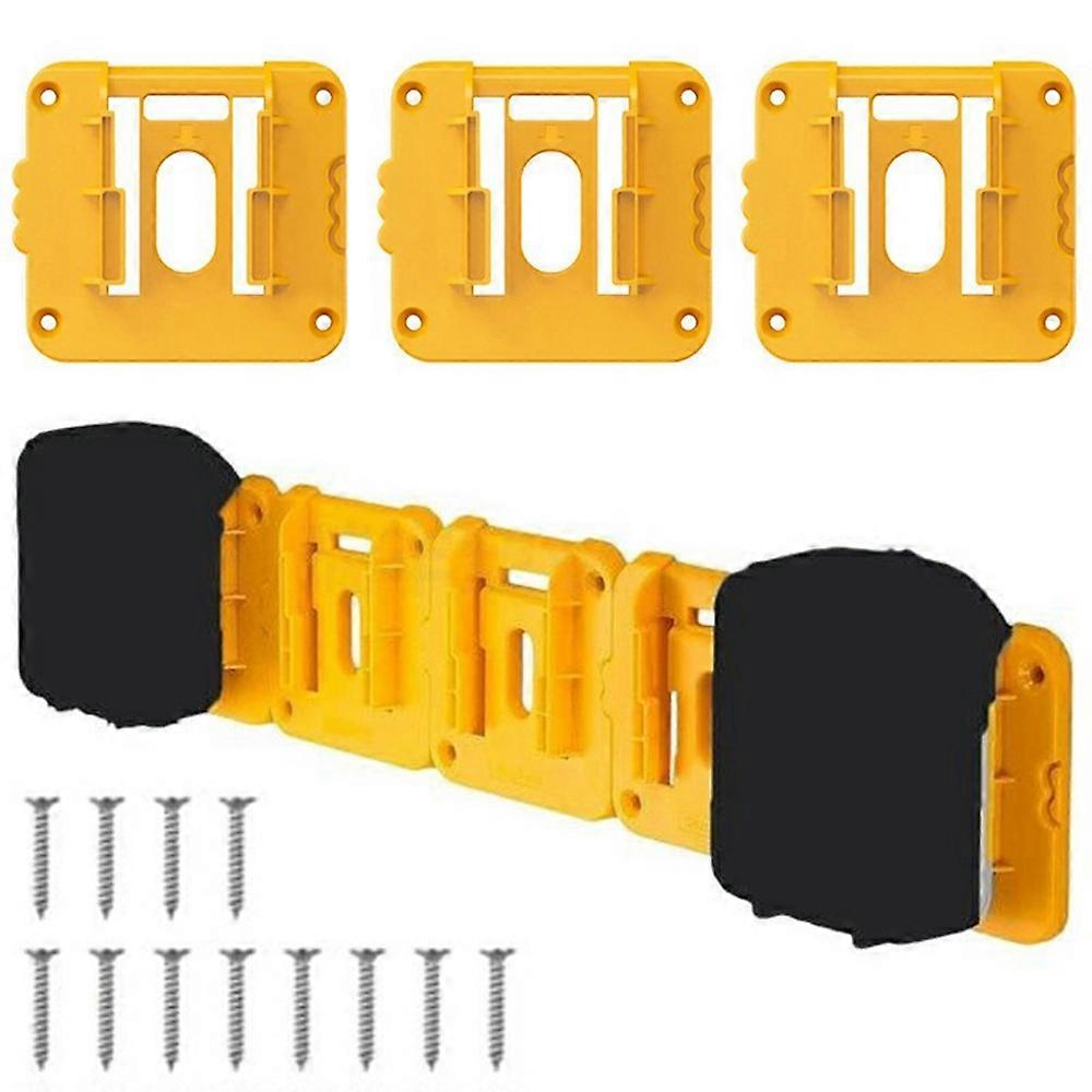 RIS-D-1 3Pcs For Dewalt 20V / 60V DCB200 Battery Holder Wall Storage Mounts Battery Rack