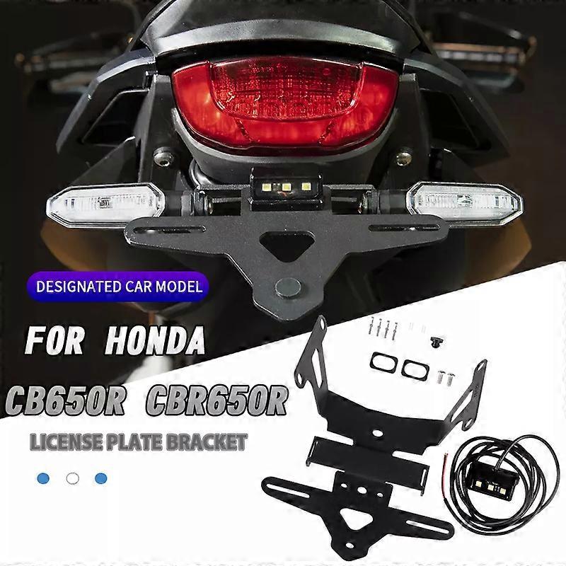 Motorcycle License Plate Holder Tail Light Bracket Tidy Fender Eliminator For Honda CB650R CBR650 CBR 650R 2019-2023 AccessoriesMotor Vehicle Frame &