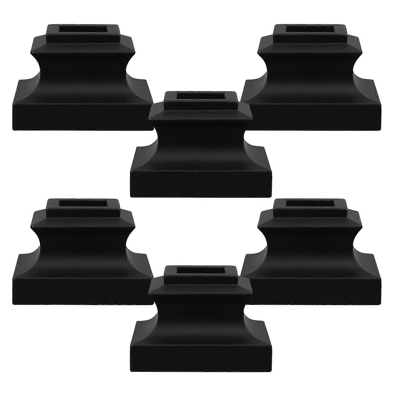Here's a refined and professional product description based on your input:

 

**6pcs Wrought Iron Railing Post Base Support Kit for Staircase