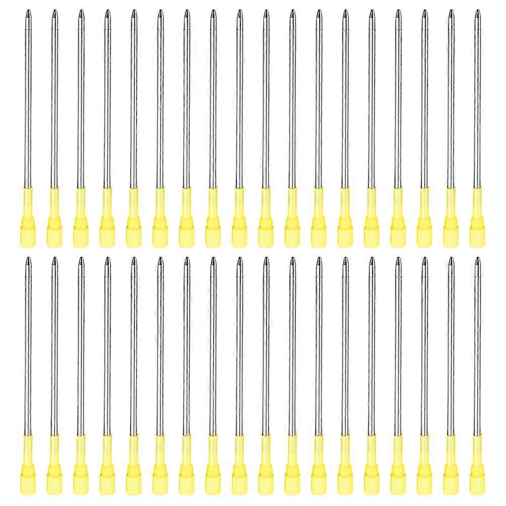 50ct Medium Point Metal Ballpoint Pen Refills, Smooth Ink Flow, Replacement for Stylus & Retractable Pens, Office & School Writing Supplies