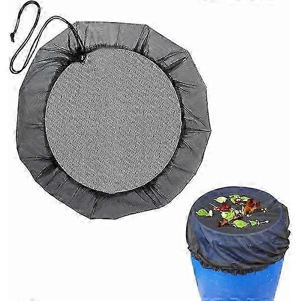 Rain Barrel Cover, 100cm Adjustable Drawstring Net Cover, Garden Accessory