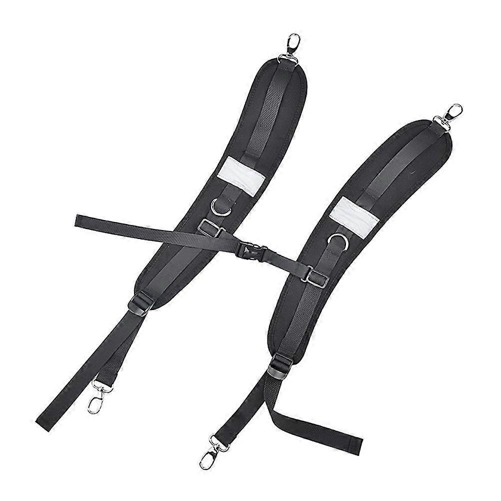 1 Pair of Backpack Straps Replacement Adjustable Padded Shoulder Straps Double Shoulder Straps
