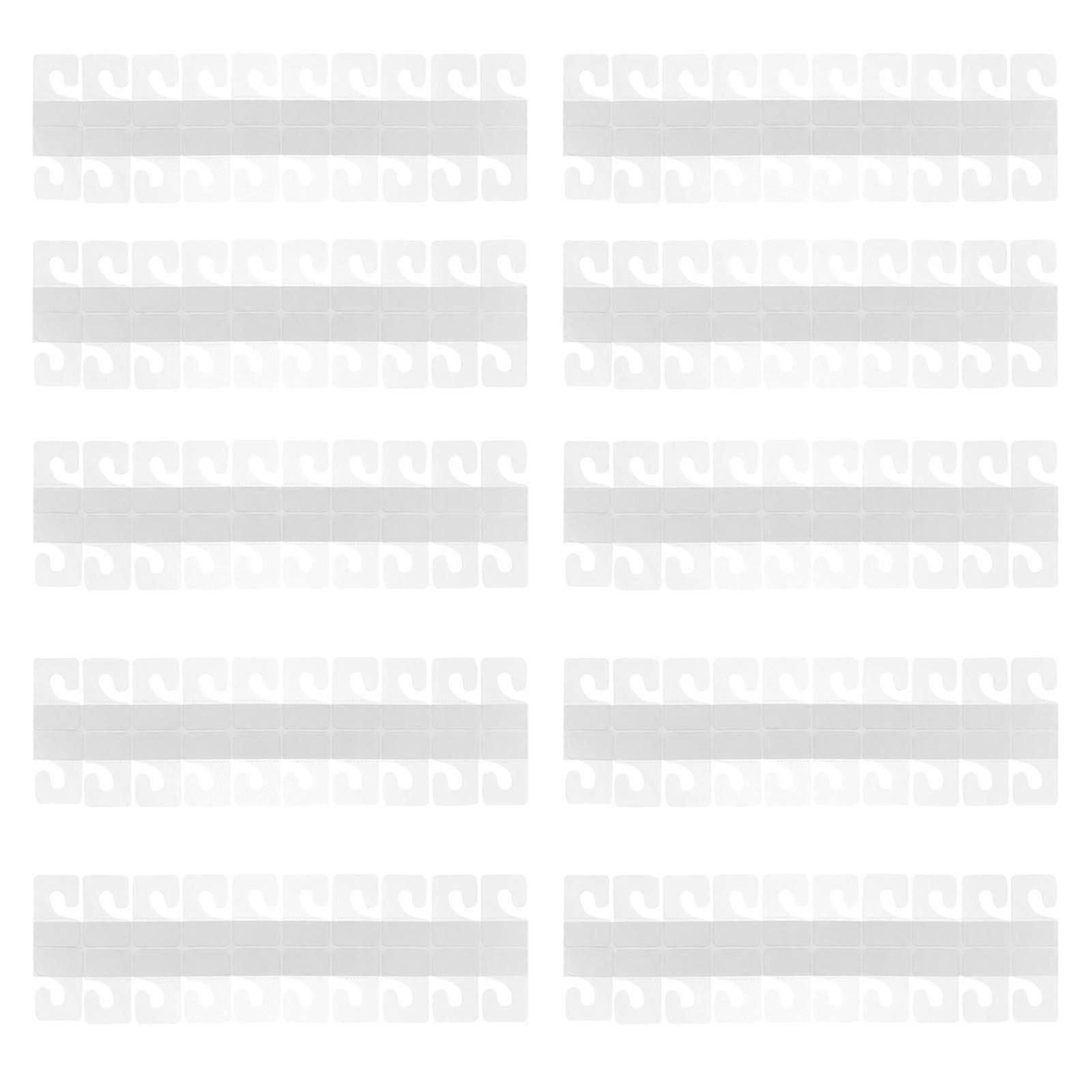 300pcs Retail Display Tabs Pvc Display Hanging Tabs Clear Self Adhesive Hanging Tabs