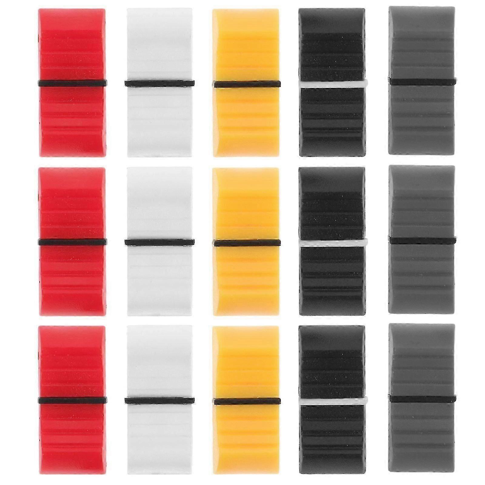 50pcs Console Mixer Slider Fader Knobs Replacement for Potentiometer Mixing Console Slider