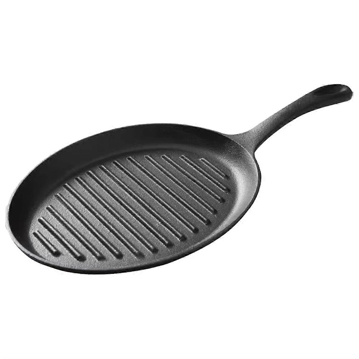 Cast Iron Grill Pan Non-Stick Frying Pan with Handle Grill