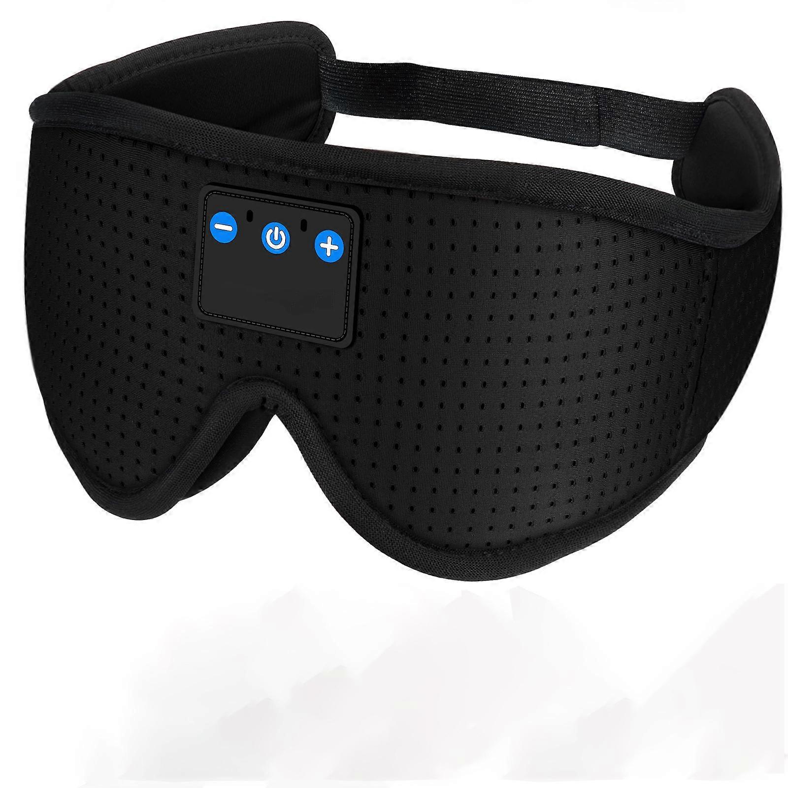 Bluetooth 5.4 Music Eye Mask Shading 3D Answer Phone Calls Black