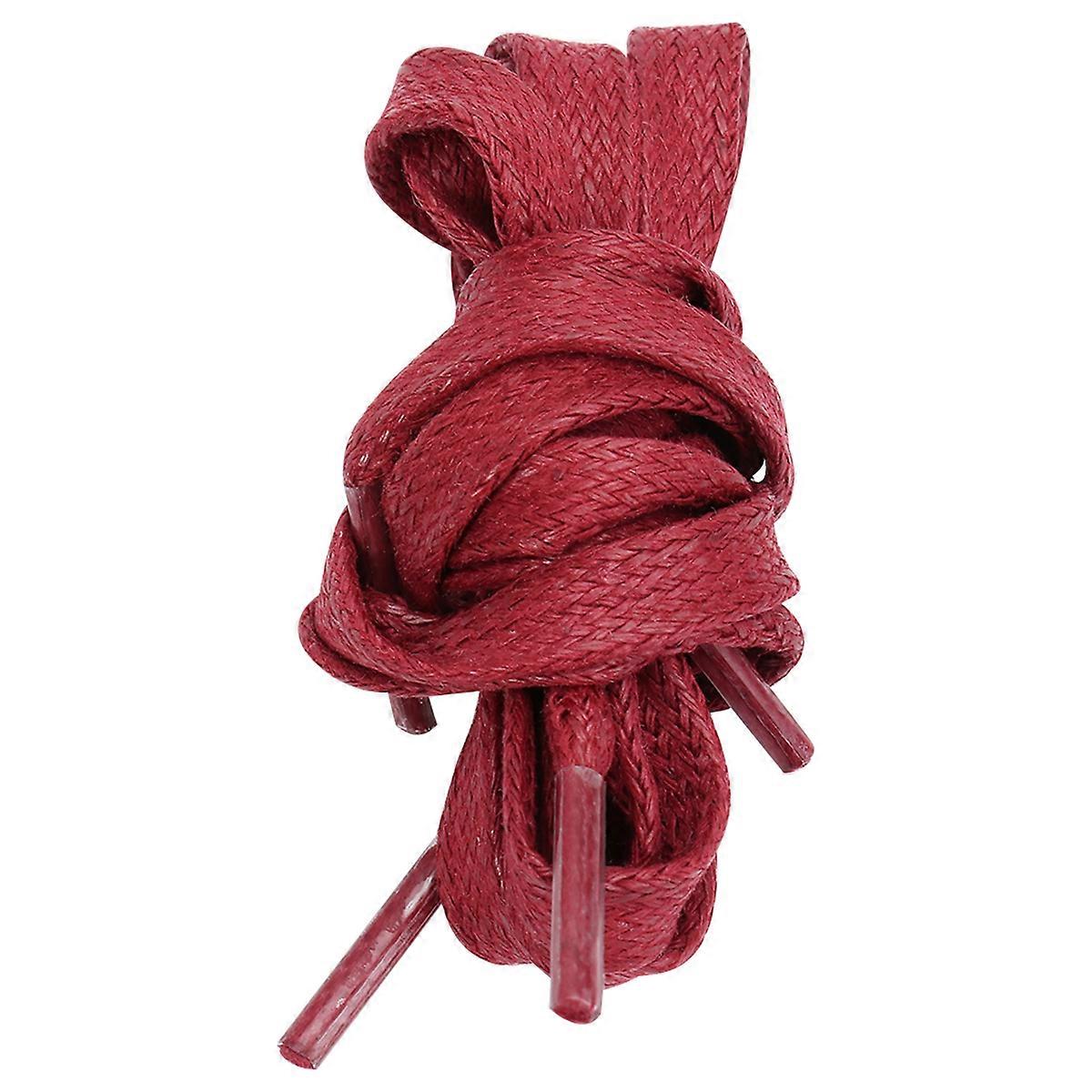 Sneakers Shoelace Casual Shoe Tie Flat Resists Fraying 100x07cm Dark Red 1Pair