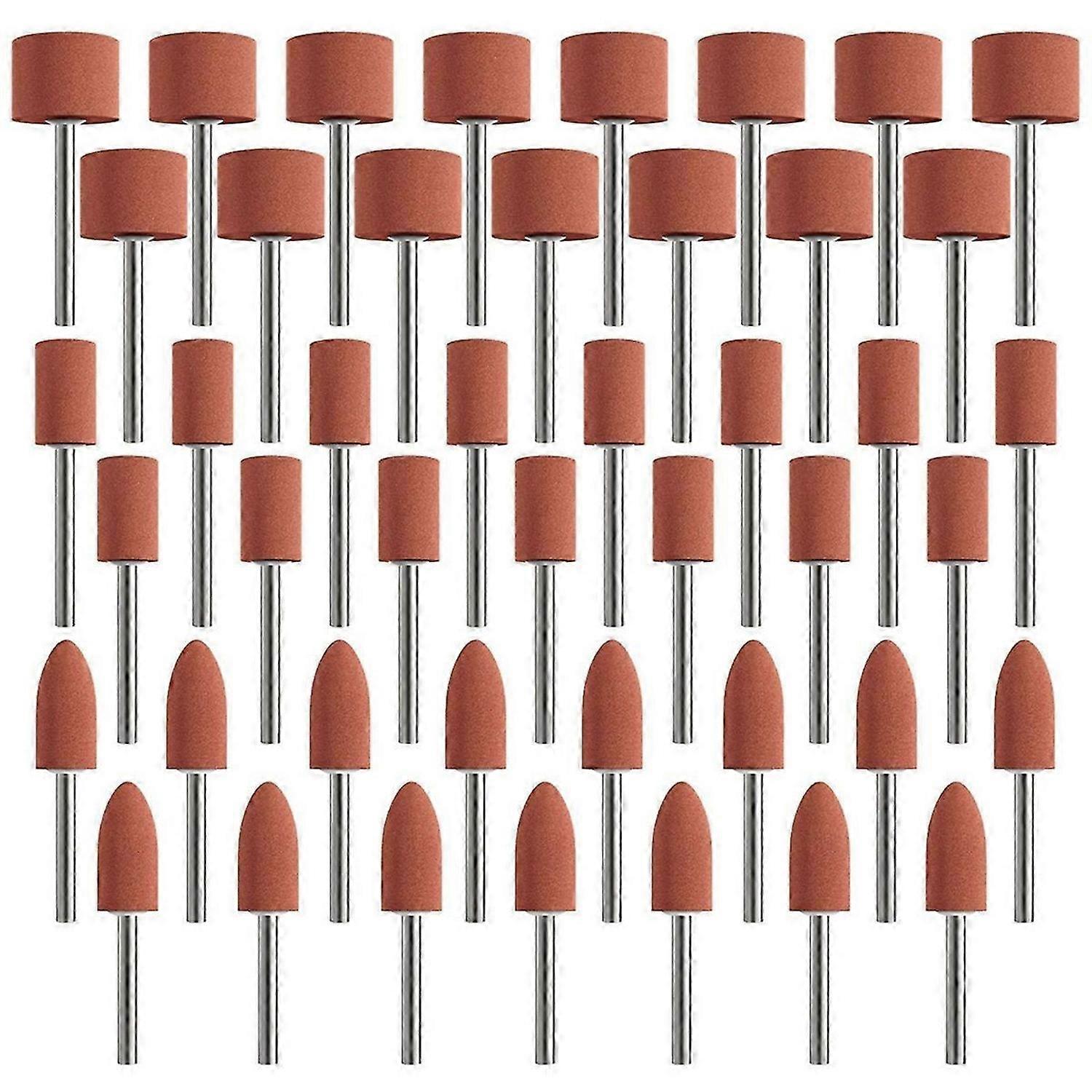 Sanding Bits for Dremel Rotary Tool, Grinding Stone Sanding Drill Bits with 1/8 Inch Shank, 3 Shape