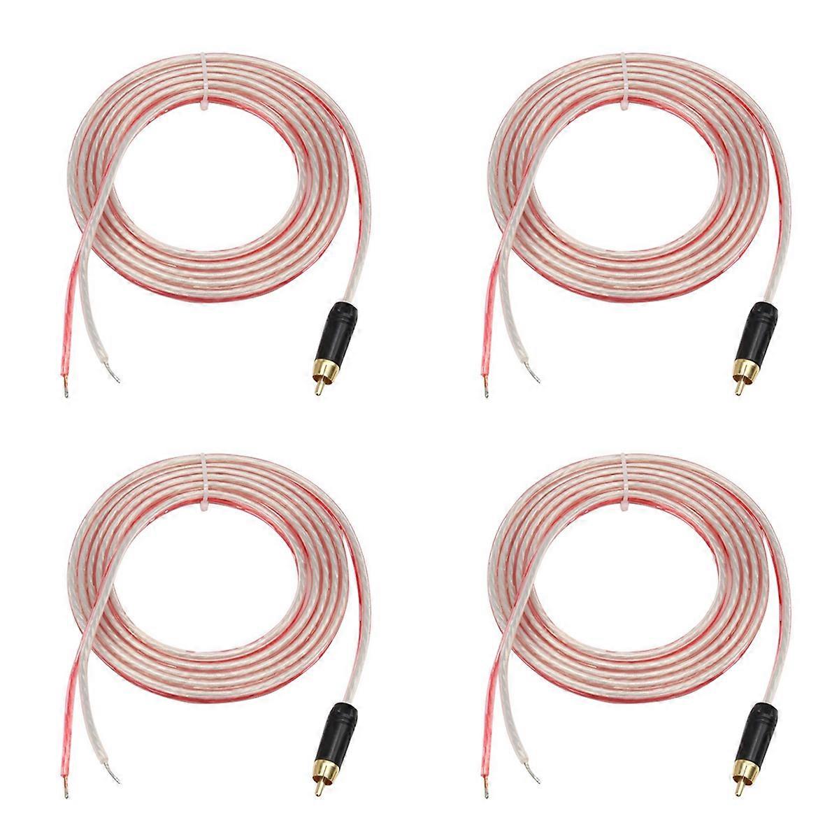 Replacement Repair Speaker Bare Wire Cable 5Ft with Plug