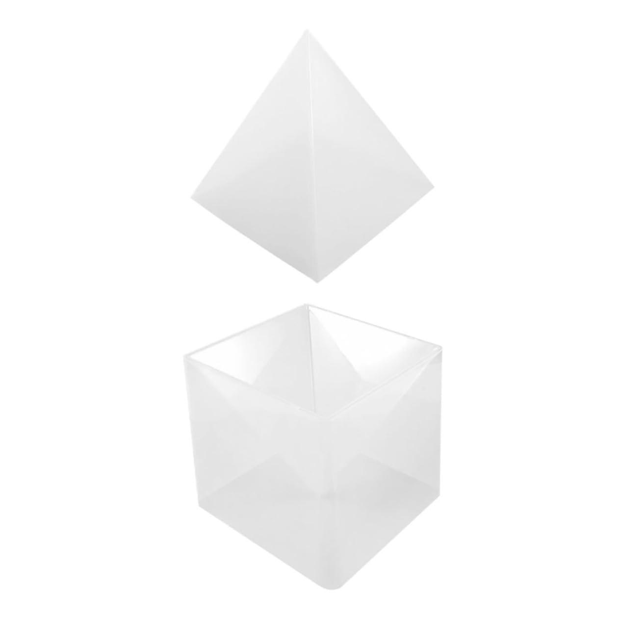 1Satz Epoxy resin casting molds pyramid jewelry silicone molds for DIY decoration foodgrade silicone for table ornaments and craft projects