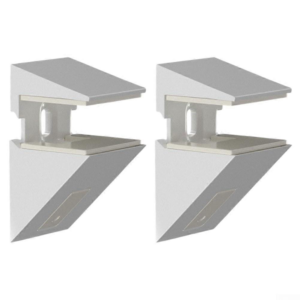 Shelf Bracket With Secure Design, Two Adjustable Clamps, Universal Fit For Any Interior Decor