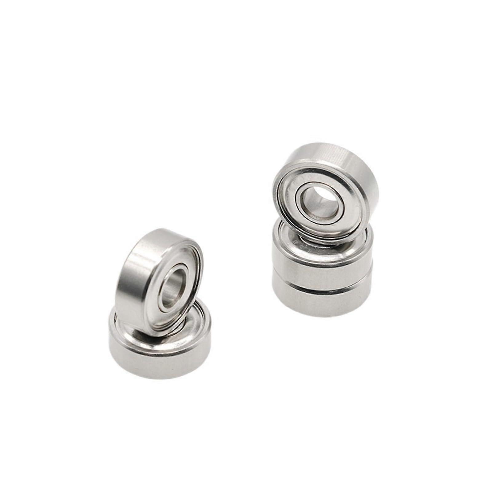 S606ZZ Lager 10 Stück, 6 x 17 x 6 mm ABEC-7, 440C Edelstahl Kugellager, Präzisions-Rollenlager, Silber
