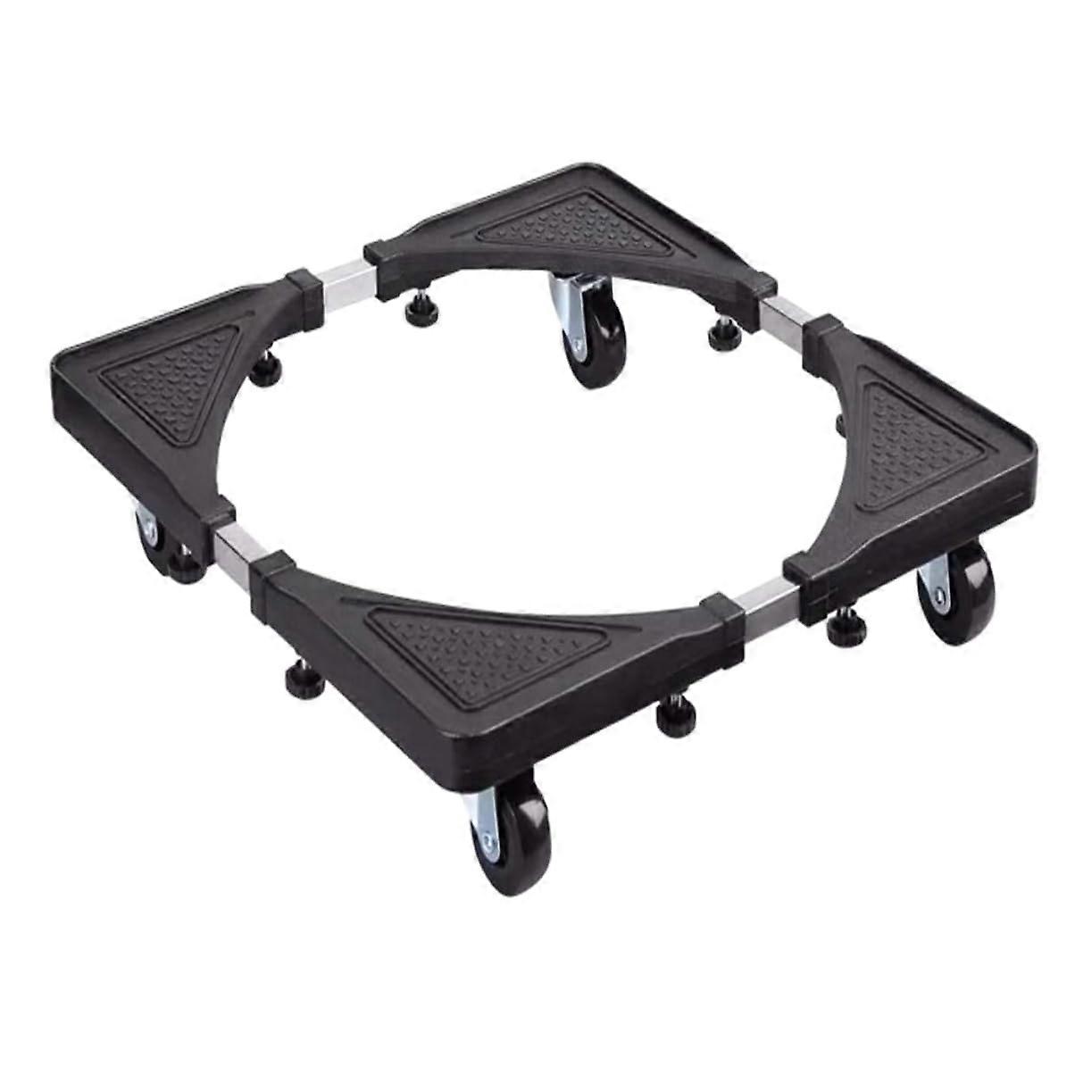 Adjustable Kitchen Shelf with Rolling Base, Mobile Fridge Dryer Stand Holder, Storage Organizer for Kitchen Space