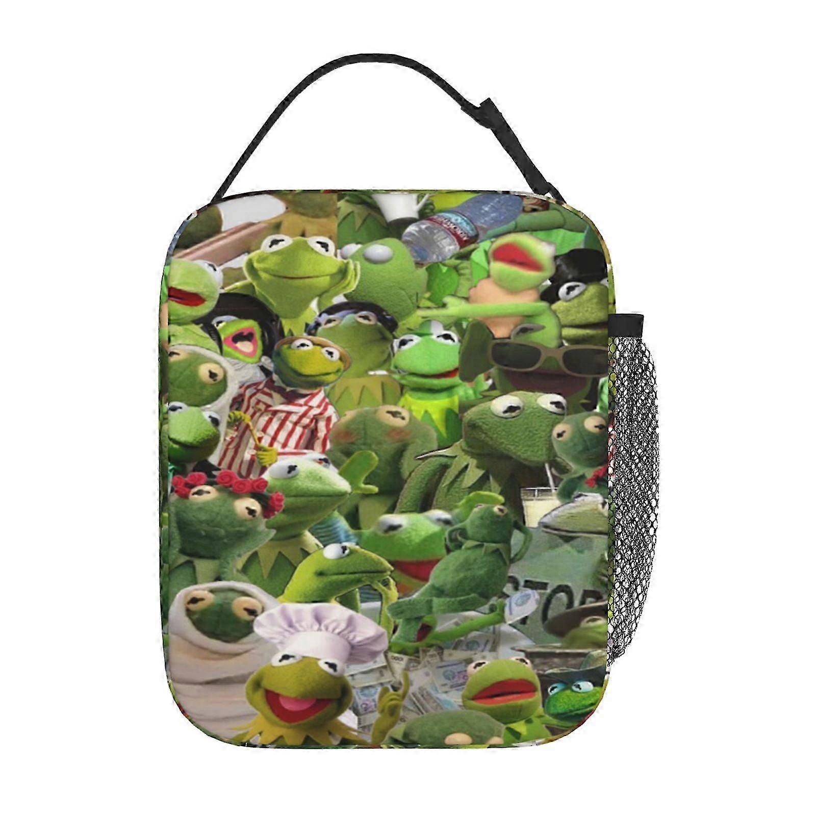 Anime Cartoon Kermit The Frog Lunch Box - Μονωμένη τσάντα μεσημεριανού γεύματος κατάλληλη για όλες τις ηλικίες στο σχολείο, την εργασία ή το γραφείο
