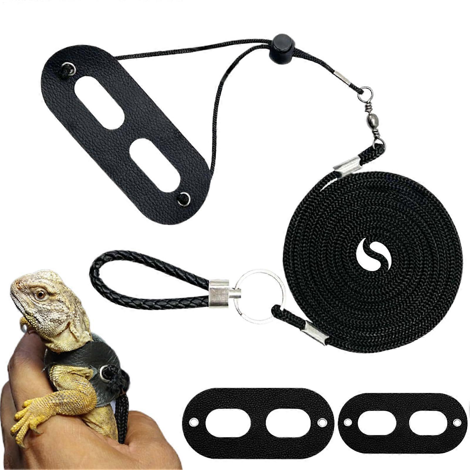 Lizard Harness Bearded Dragon Harness Set Adjustable Accessories, EscapeProof Leash for Small Animals and Hamsters, Run Training and Travel