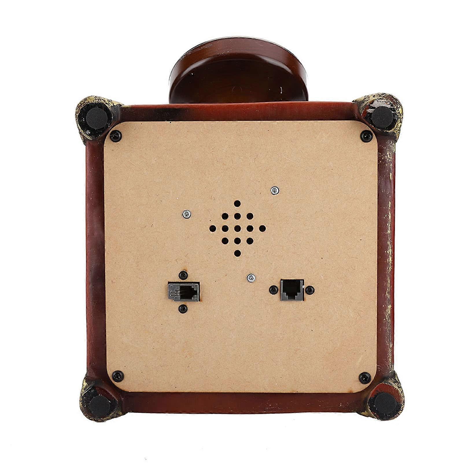 Antique FSK/DTMF Vintage Telephone – OneKey Redial, Screen Display, Clear Sound – Phone Number Verification for Retro Home Decoration