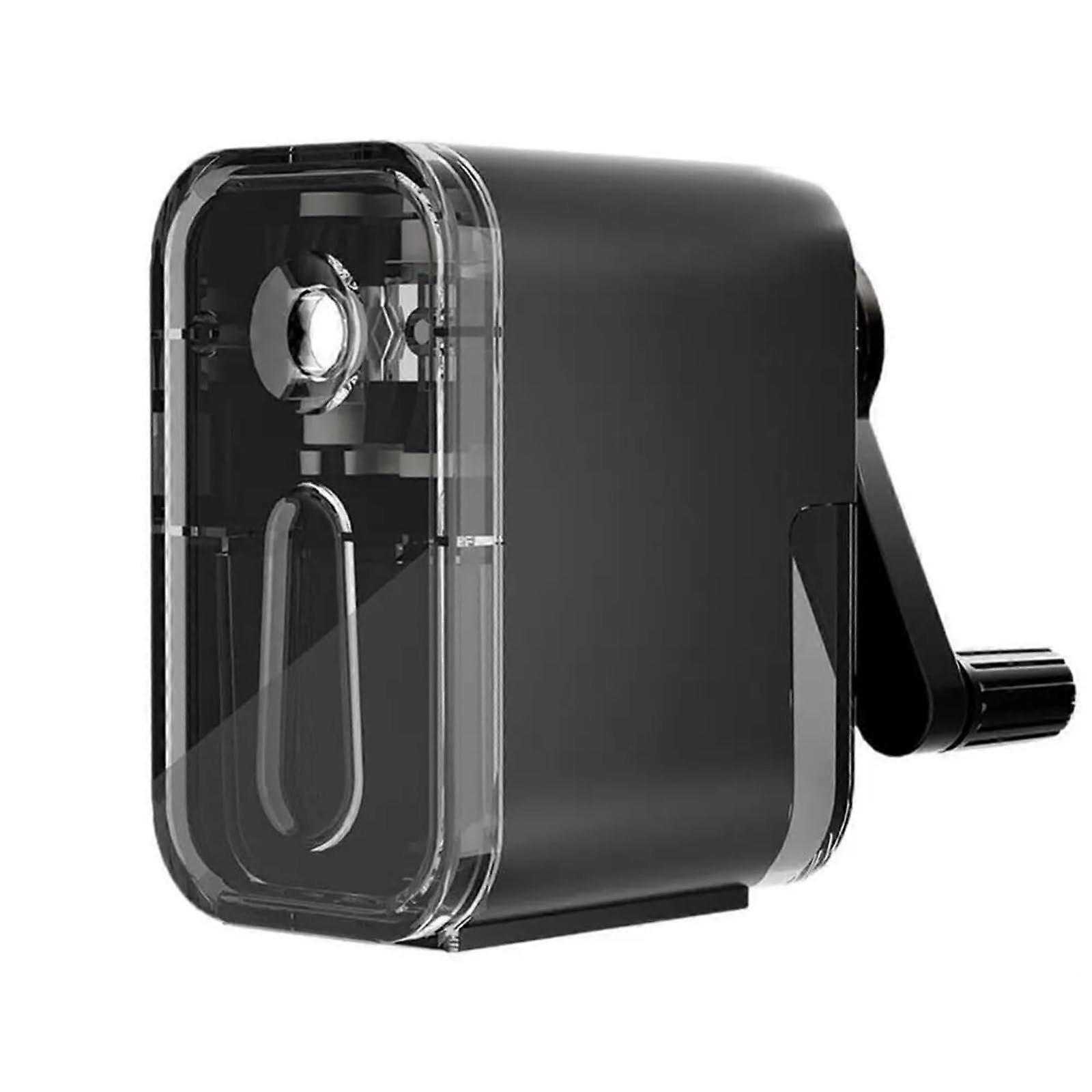 Automatic pencil sharpener for the desk, rotating antistick lead, handcranked, mechanical tool, school supplies (1111)