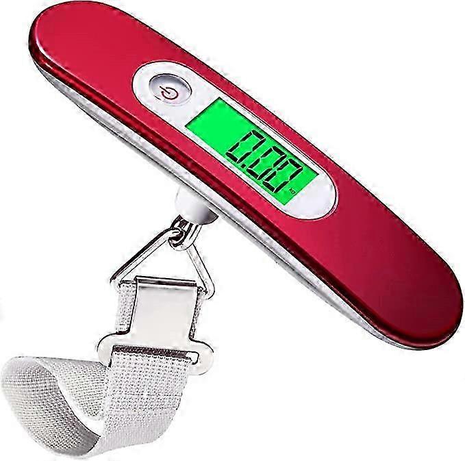 Digital Luggage Scale - 50kg/110lb Max, Tare Function for Travel