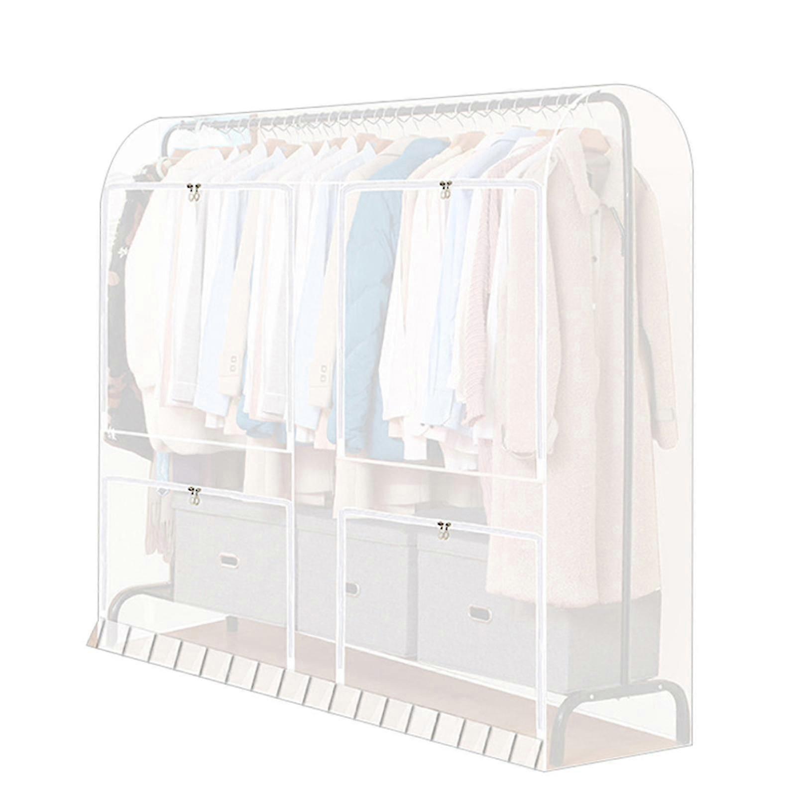 Translucent Peva Dust Cover for Garment Racks Keeps Clothes Clean and Protected