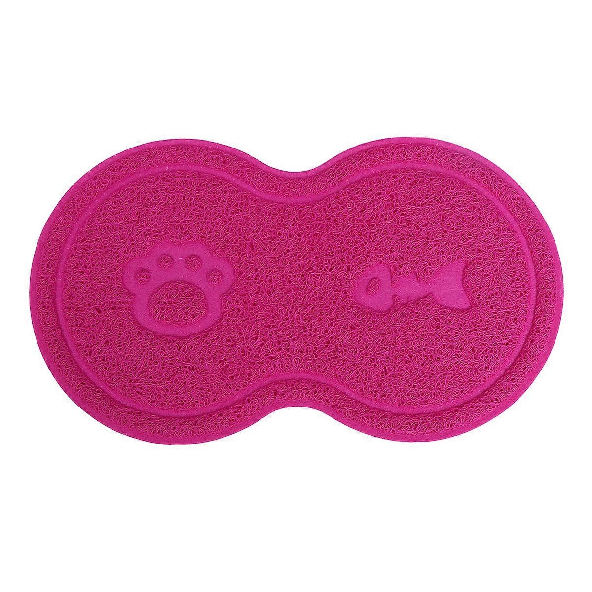 Litter Pad Mat for Cat Food and Sand Prevention Beside Toilet Place Compact Design 1Pcs