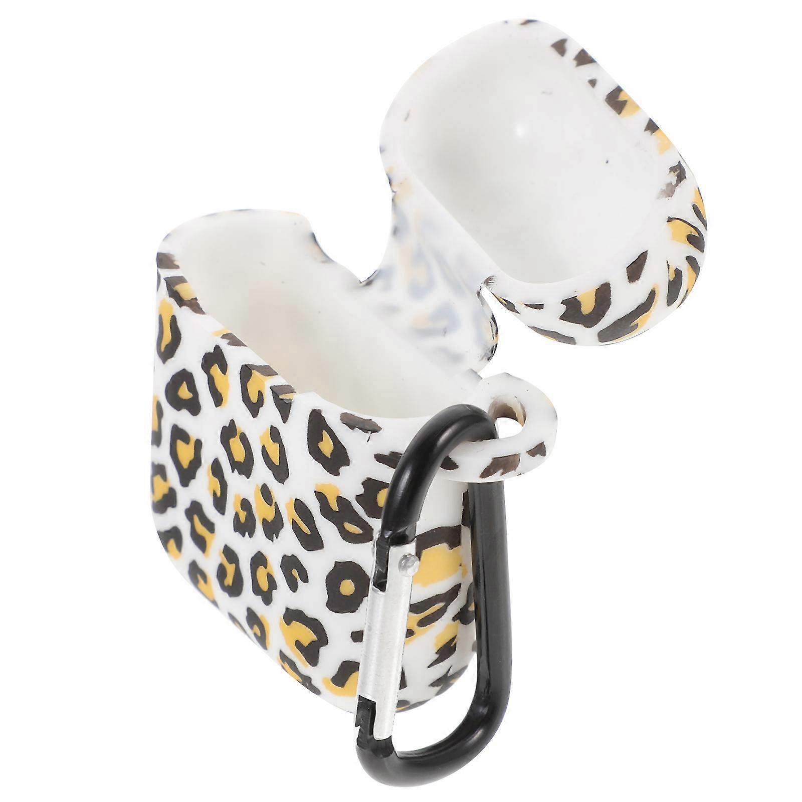 Mini Carrying Case for Headphone Leopard Grain Protective Case Compatible for Apple Moisture-Resistant 1Pcs