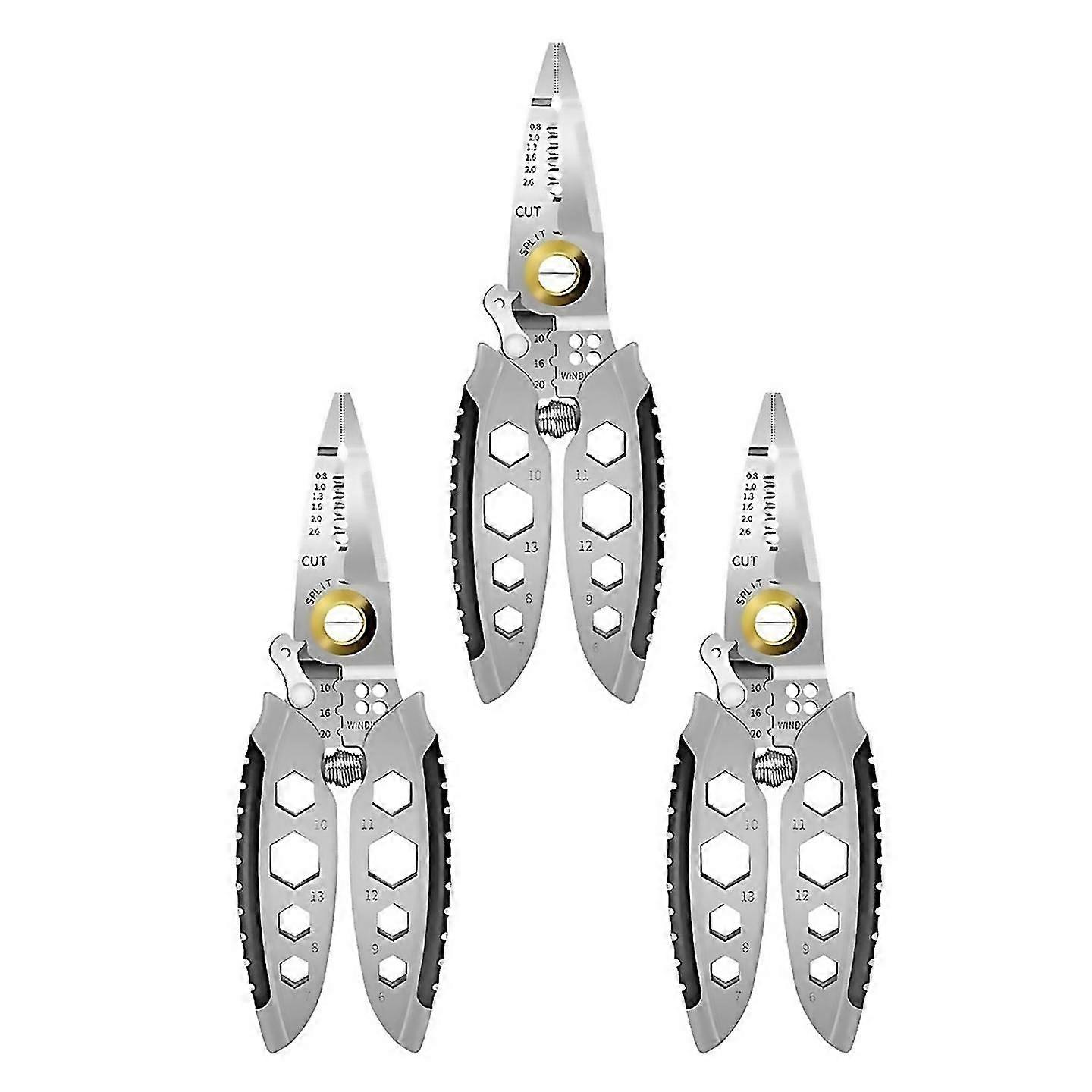 For Professional Multi-purpose Wire Stripping Tool, 7-inch (3pcs)