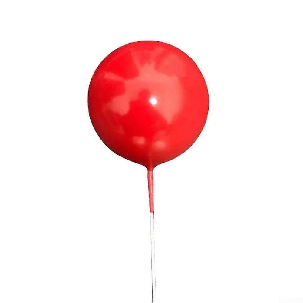20 Pieces Gold Decorative Balls for Creative Cake Designs on Birthdays (Red)