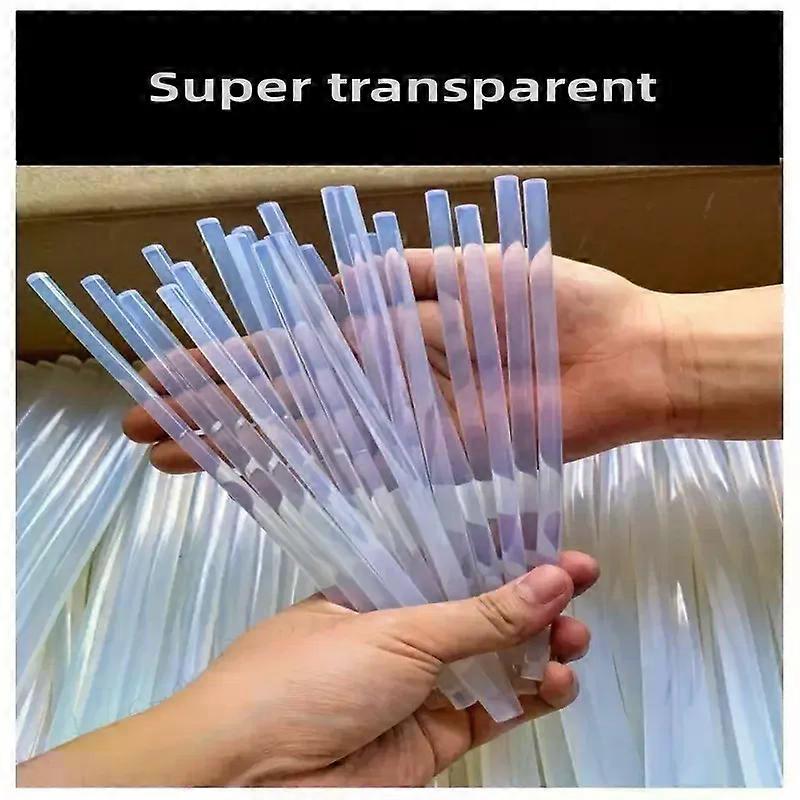 Stand 60PCS 7MM High Viscosity Transparent Hot Melt Adhesive Super Stick Adhesive High Temperature Resistant Hot Melt Adhesive Strip