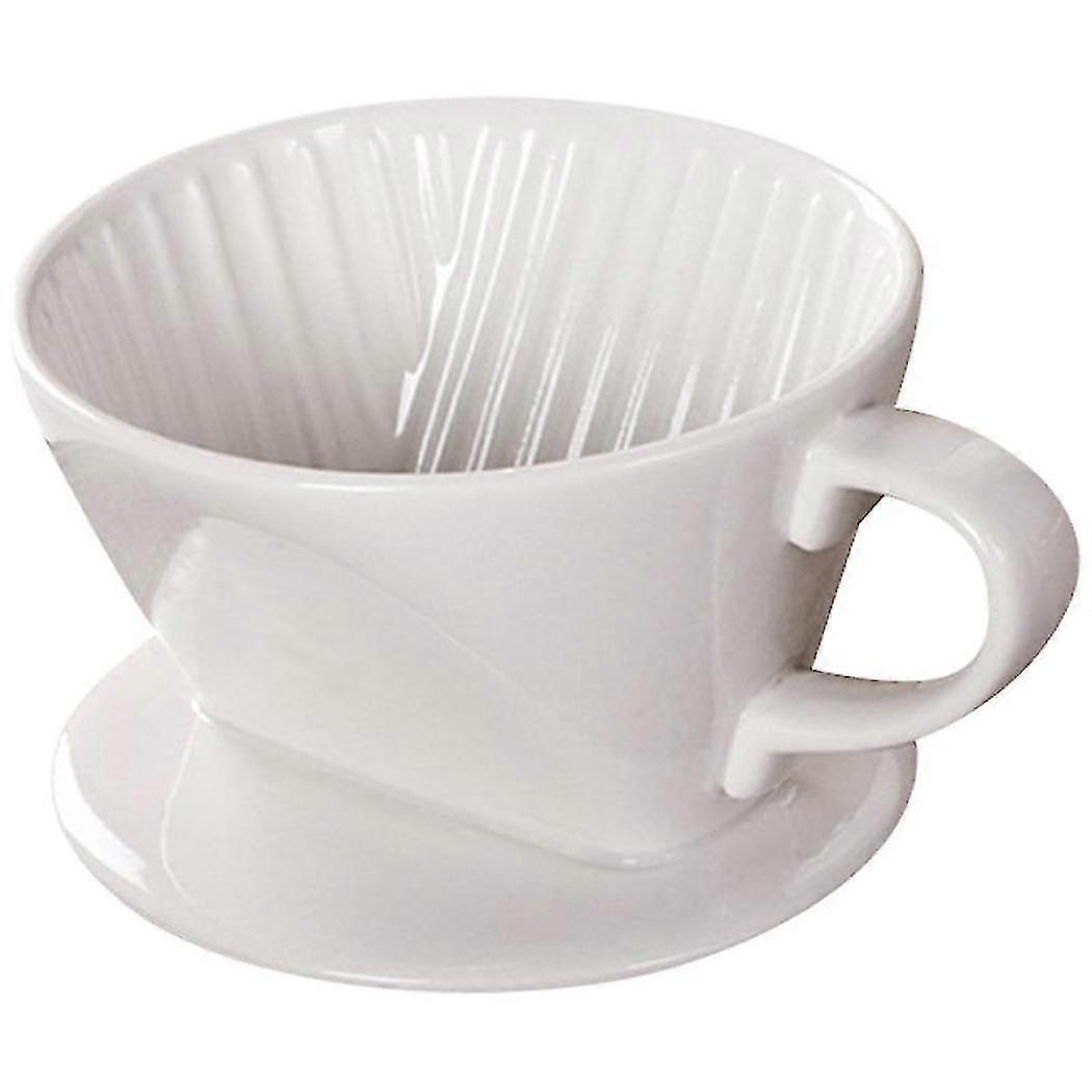 Coffee Filtering Cup Practical Ceramic Coffee Filter Hand Brewed Coffee Drip Filter Funnel Durable--