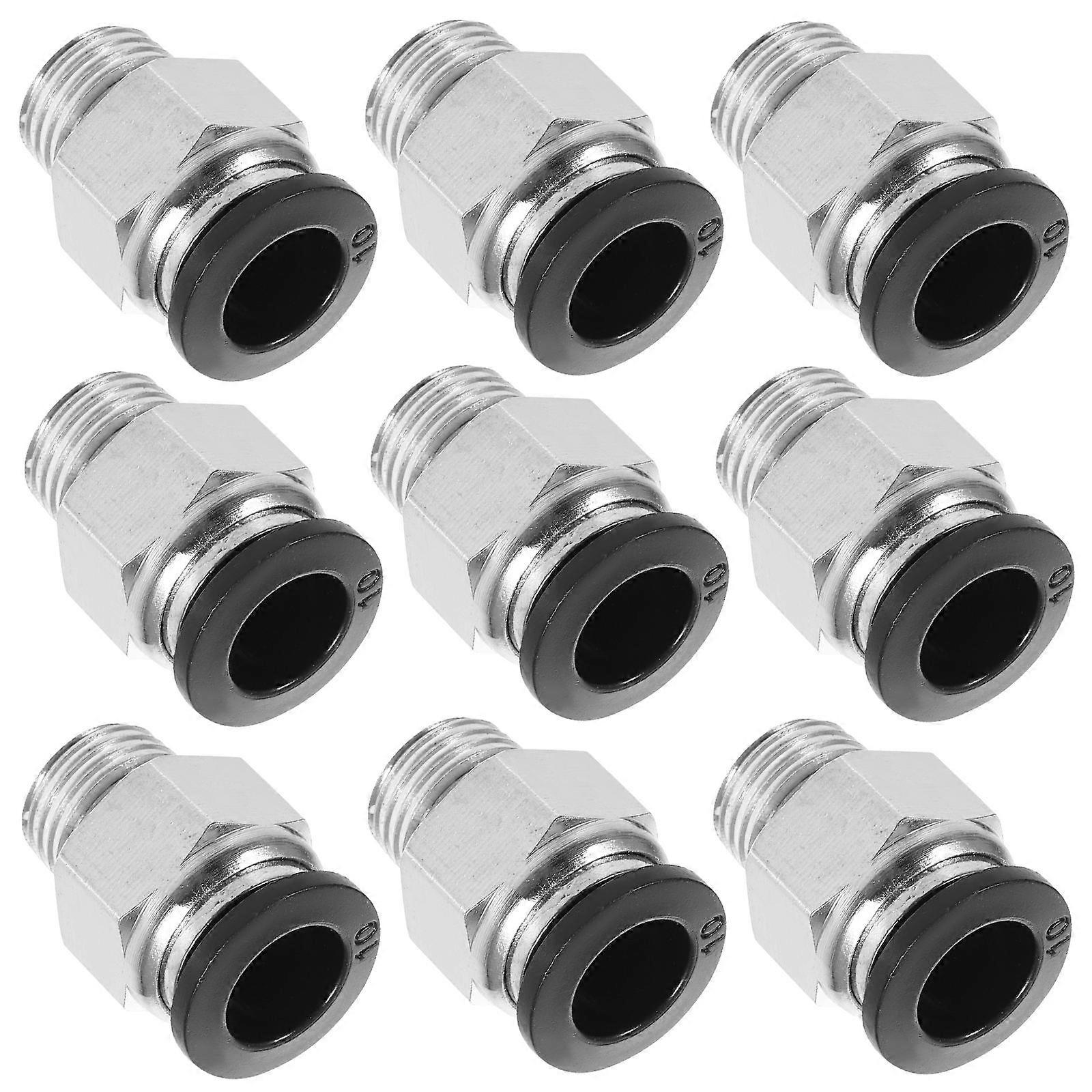 10PCS Push In Air Fittings NPT Pneumatic Quick Connectors for Air Hose Easy Connection Industrial Use Pneumatic Tools