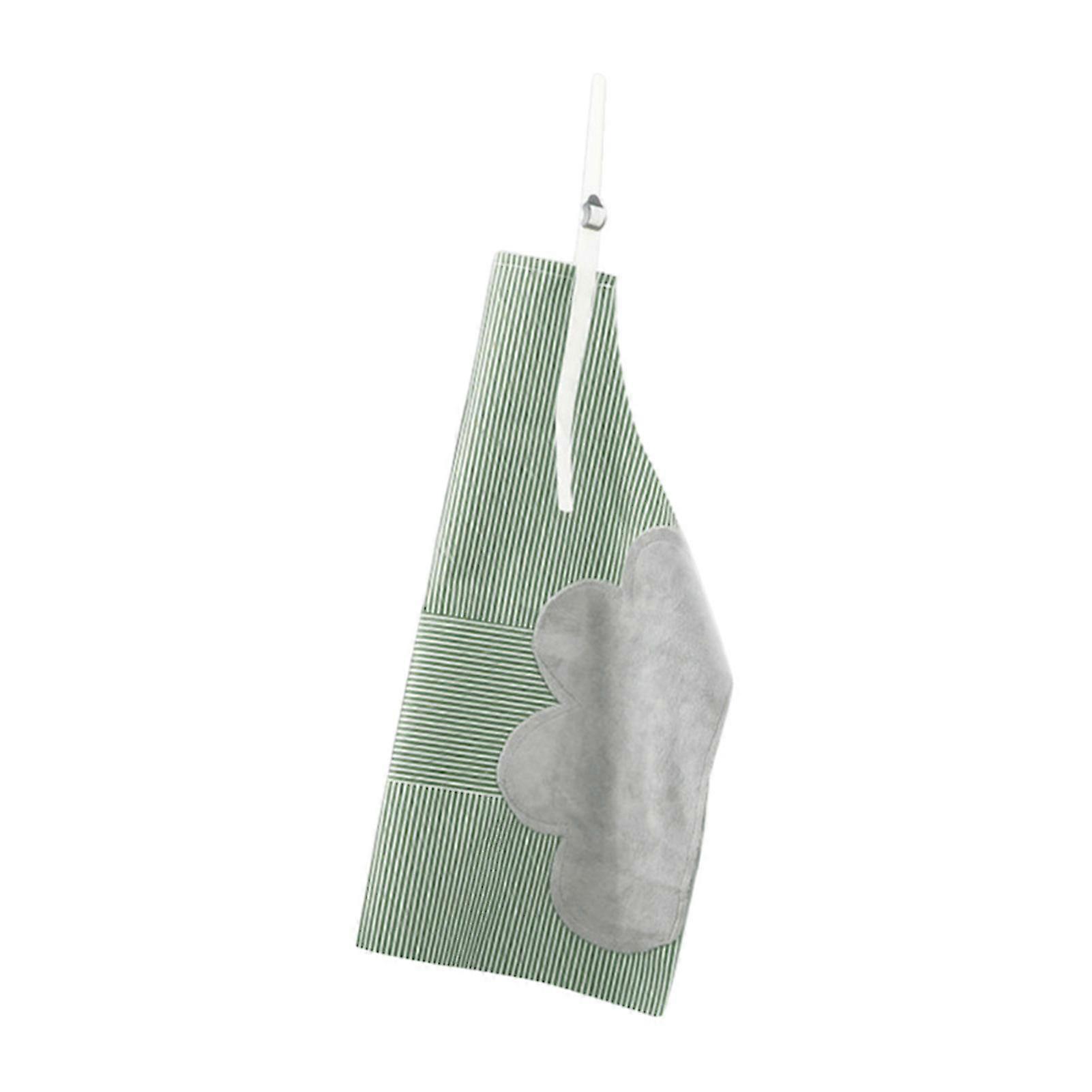 Adjustable Oil-proof Cooking Apron with Pocket - Green