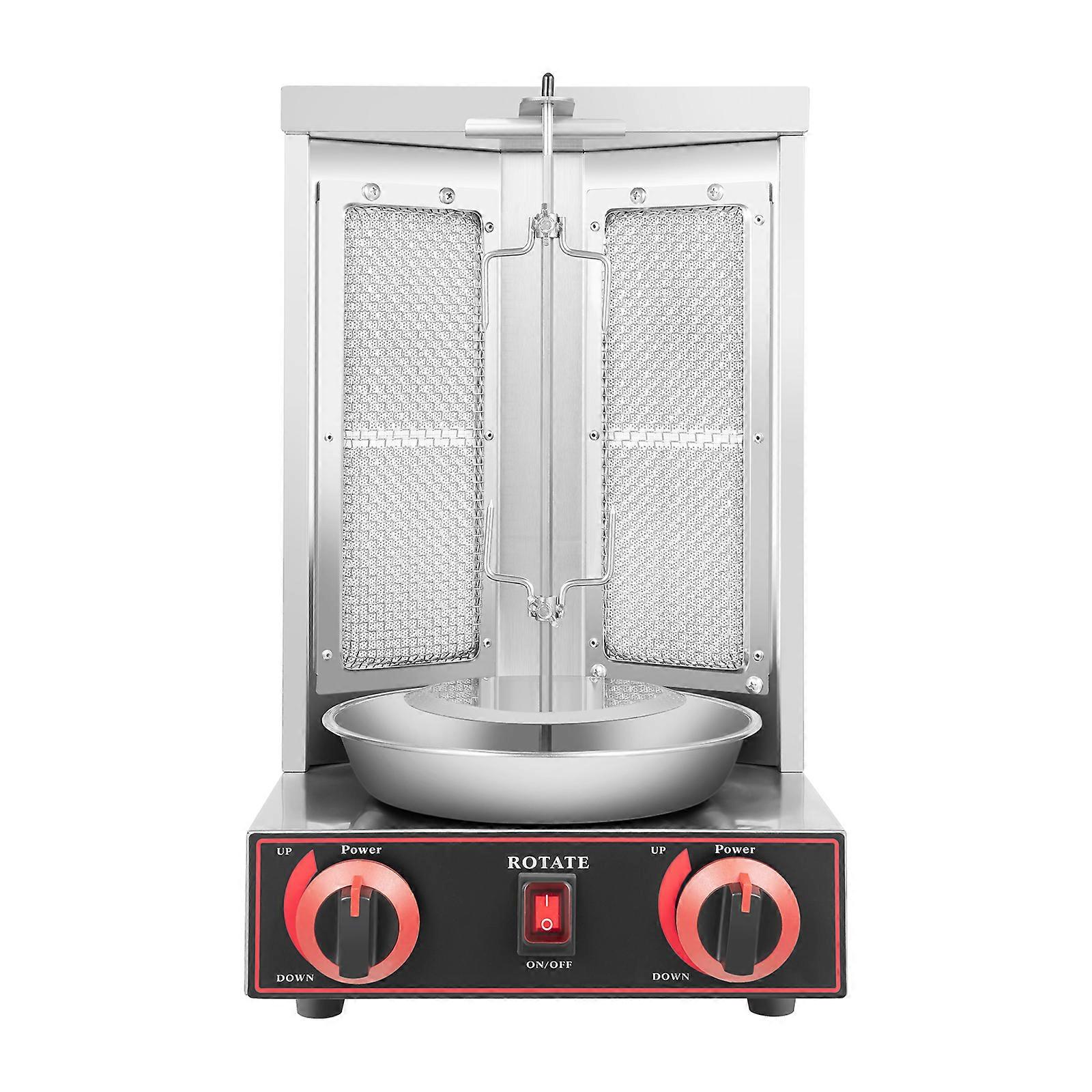 Churrasqueira a gás Shawarma a gás 3000W Gas Powered Automatic Rotisserie com invólucro de aço inoxidável