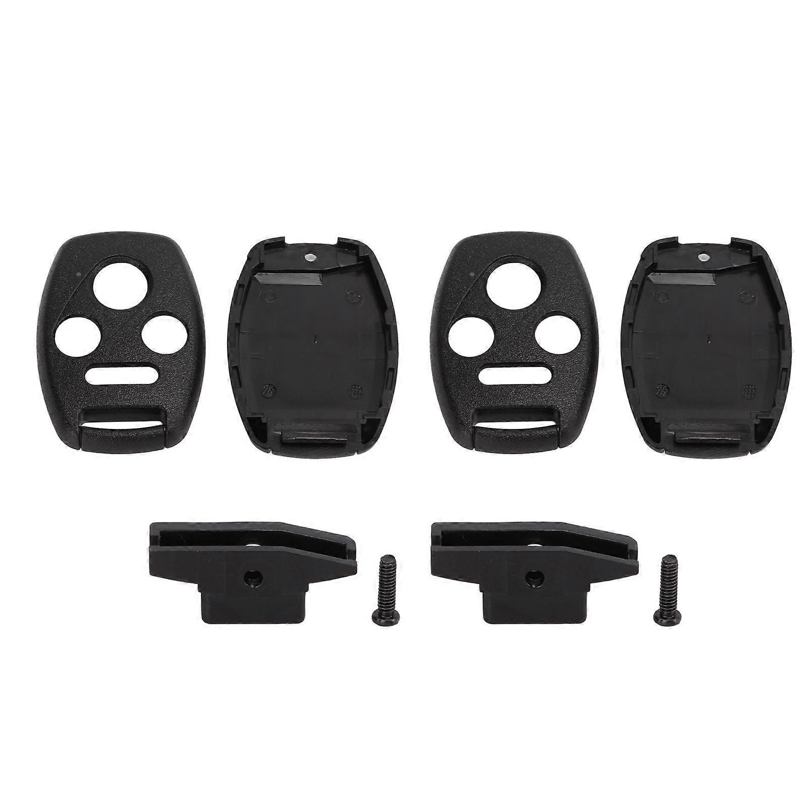 2pcs Key Fob Shell Plastic Black Easy Operation Wearproof Replacement for Pilot 2009?2014