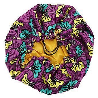 Elastic Satin Adjustable Hair Bonnet for Home